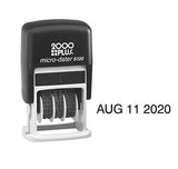 MICRO DATER 2000 PLUS Self Inking Rubber Stamp - Black Ink S120