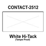 200,000 Contact 2512 compatible White Hi-Tack Labels for Contact 25-8, Contact 25-9 Price Guns. Full Case + 20 ink rollers. WITH Security Cuts.