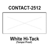200,000 Contact 2512 compatible White Hi-Tack Labels for Contact 25-8, Contact 25-9 Price Guns. Full Case + 20 ink rollers. WITH Security Cuts.