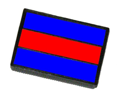Replacement Stamp Pad for The Shiny Brand S-300, S-303, S-304, S-309 Self-Inking Stamps (Blue Red for Daters)