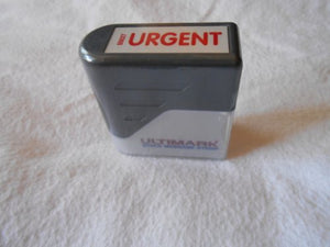 Urgent Stock Message Stamp 3/8" X 1-3/8"
