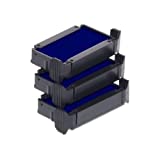 Trodat Replacement Ink Cartridge 6/4910 - pack of 3 Color blue