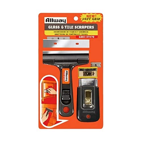 allway tool inc. mp gsk3 Master Painter, 4 -InchW, Glass and Tile Scraper Combo Pack by Allway Tool Inc.