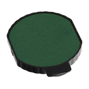 Trodat 6/15 Round Replacement Pad for the 5215 Stamp and 5415 Dater, Green Ink