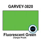 255,000 GENUINE GARVEY 1910 Fluorescent Green General Purpose Labels: full case - 15 ink rollers - tamper proof security cuts [compatible with Monarch Price Guns]