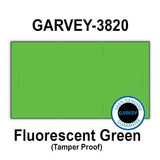 255,000 GENUINE GARVEY 1910 Fluorescent Green General Purpose Labels: full case - 15 ink rollers - tamper proof security cuts [compatible with Monarch Price Guns]