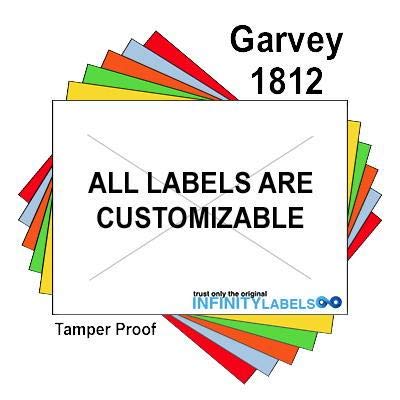 280,000 Garvey Compatible 1812 Warm Red General Purpose Labels to fit the G-Series 18-5, G-Series 18-6, G-Series18-7 Price Guns. Full Case + includes 20 ink rollers.