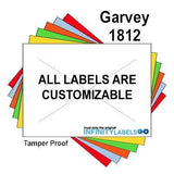 280,000 Garvey Compatible 1812 White General Purpose Labels to fit the G-Series 18-5, G-Series 18-6, G-Series18-7 Price Guns. Full Case + includes 20 ink rollers.