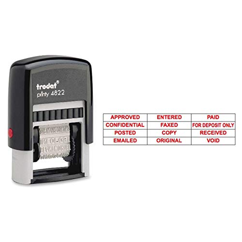 U.S. Stamp & Sign 12-in-1 Message Stamp, Red