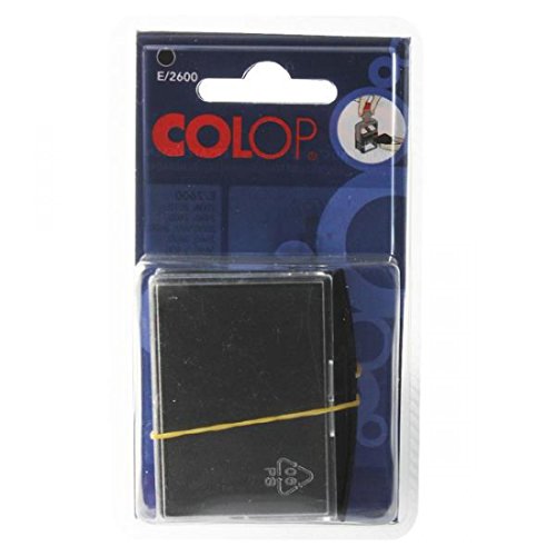 Colop E/2600 Replacement Pad Black E2600Bk Pack of 2