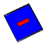 Q43 Replacement Pad for the 2000 Plus Q43 and Q43 Dater Self-Inking Stamp (2 Color Blue/Red)