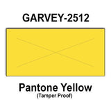 200,000 Garvey Compatible 2512 Pantone Yellow General Purpose Labels to fit the G-Series 25-8. G-Series 25-9, G-Series 25-10 Price Guns. Full Case + includes 20 ink rollers.