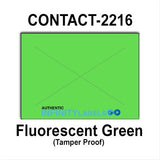 180,000 Contact 2216 (Special Packaging) Fluorescent Green General Purpose Labels to fit the Contact 22-66, Contact 22-77, Contact 22-88 Price Guns. Full Case + includes 20 ink rollers.