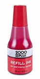 Cosco Self-Inking Stamp Ink Refill, 25 cc (.9 oz) bottle, Red