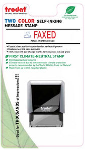 1 X Faxed Two Color Message Stamps