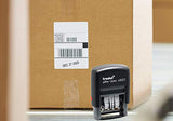 Trodat Economy Self-Inking Date Stamps, Stamp Impression Size: 3/8 x 1-1/4 Inches, Black, 2-Pack (E4828)