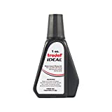 Trodat 45173 Ideal Premium Replacement Ink for Use with Most Self Inking and Rubber Stamp Pads, 1oz, Black