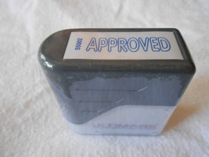 Approved Stock Message Stamp 3/8" X 1-3/8"
