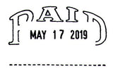 Paid Date Stamp