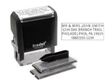 Trodat Printy Economy Self-Inking Do It Yourself, Customizable Message or Address Stamp, Impression Size: 3/4 x 1-7/8 Inches, Black (5915)