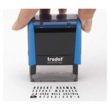 Trodat 4912 DIY Custom Rubber Stamp, Impression Size 3/4" x 1-7/8", Black Ink (5915)