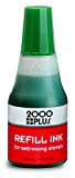Cosco 090678 Premium Self-Inking Stamp Ink Refill, Easy to use Drip Applicator, Green