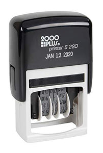 2000 Plus Self-Inking Economy Dater, 5/32" Character Height, Black Ink (010129)