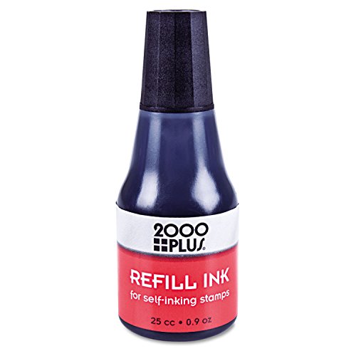 2000 Plus 032962 Self-Inking Refill Ink, Black, 0.9 oz. Bottle