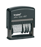 Trodat 4817 Date Stamp with 12 Changeable Messages (Dry (No Ink))