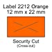 Orange Labels for Contact Label Gun Models 6.22, 7.22, 8.22