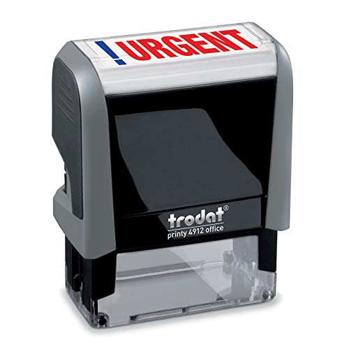 Urgent Trodat Printy 4912 Self-Inking Two Color Stock Message Stamp