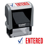 Entered Trodat Printy 4912 Self-Inking Two Color Stock Message Stamp