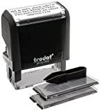 Trodat 4912 DIY Custom Rubber Stamp, Black Ink Color, Impression Size: 3/4 x 1-7/8 Inches (5915)