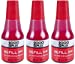 2000 PLUS Ink Refill for Self-Inking Stamps and Stamp Pads, Red, 0.9oz (032960) 3 Pack