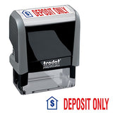 Deposit ONLY Trodat Printy 4912 Self-Inking Two Color Stock Message Stamp
