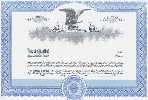 Duke 3 Stock Certificates (Pack of 25)