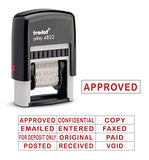 Trodat Printy Economy 12 Message Multi-Word Band Stamp, 4mm Print (4822)