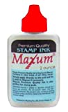 Maxum Premium Quality Stamp Ink for Self-inking Stamps, 2 oz. Red