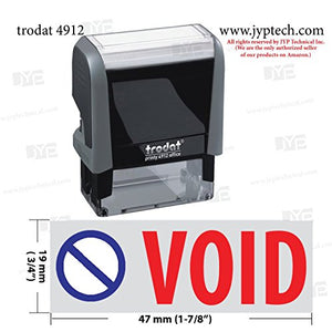 Trodat 4912 Rectangle Stock 2 Colors Self Inking Rubber Stamp With Void With Pic