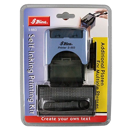 Shiny Self Inking Custom Text Printing Kit (S-883), Model:S-883, Office Accessories & Supply Shop