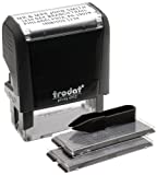Trodat Printy Economy Self-Inking Do It Yourself, Customizable Message or Address Stamp, Impression Size: 3/4 x 1-7/8 Inches, Black (5915)