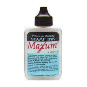 Maxum Premium Quality Stamp Ink for Self-inking Stamps, 2 oz., Black