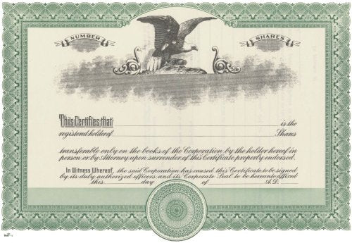 Duke 2 Stock Certificates (Pack of 25)